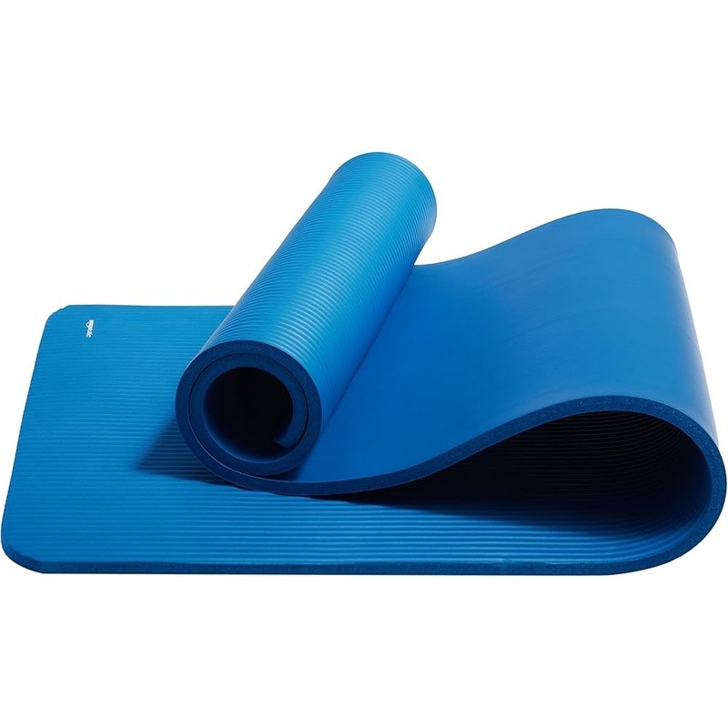 Extra Thick NBR Foam Yoga Mat Cushion Shock Absorption Durable Gym Exercise Mat