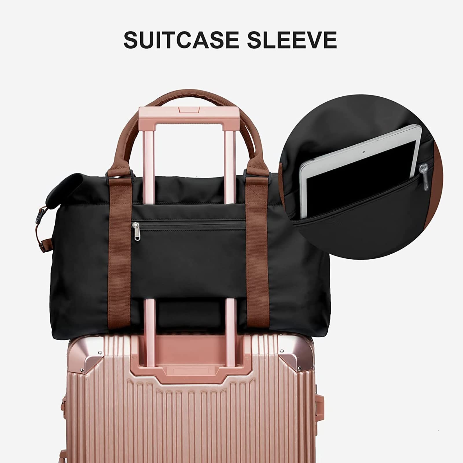 Sport Travel Duffle Bag Large Gym Tote Bag for Women, Weekender Bag Carry on …