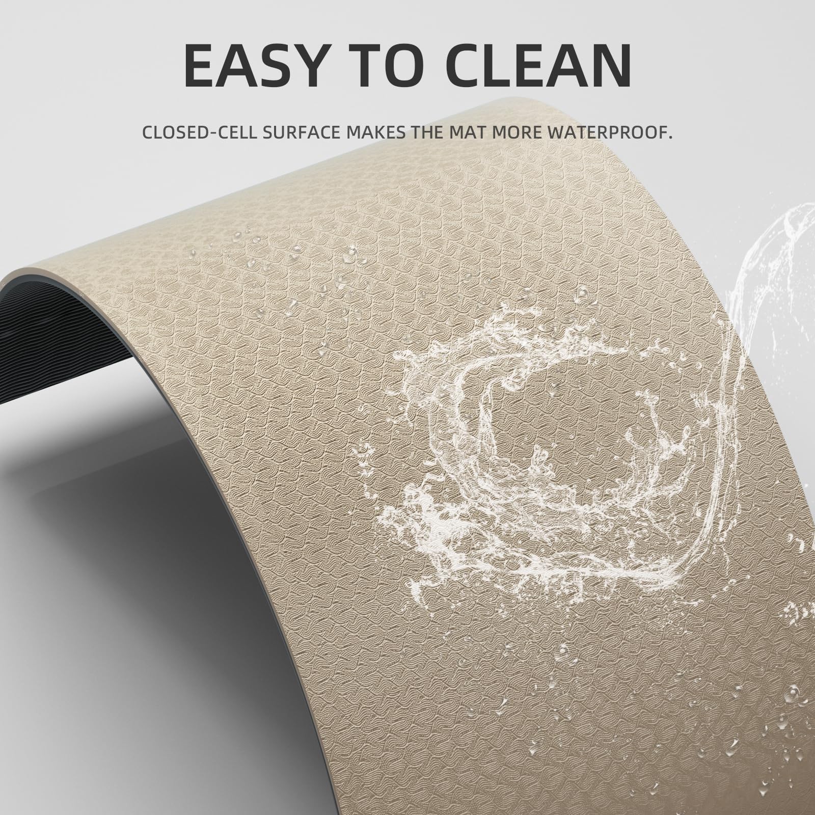 Extra Long & Wide Yoga Mat for Tall Men & Women,76 »x32.6 »x7mm – High Densit…