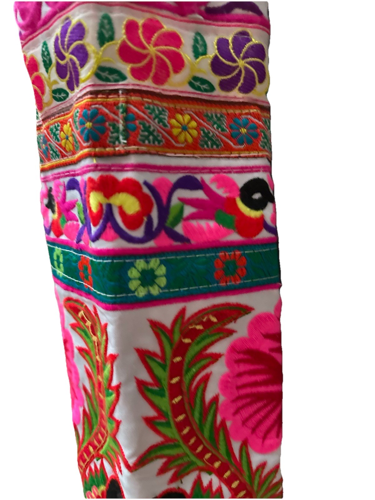 Yoga Mat Dogma Tapestry Embroidery Carrier Bag Colorful Adjustable BNWOT Nice