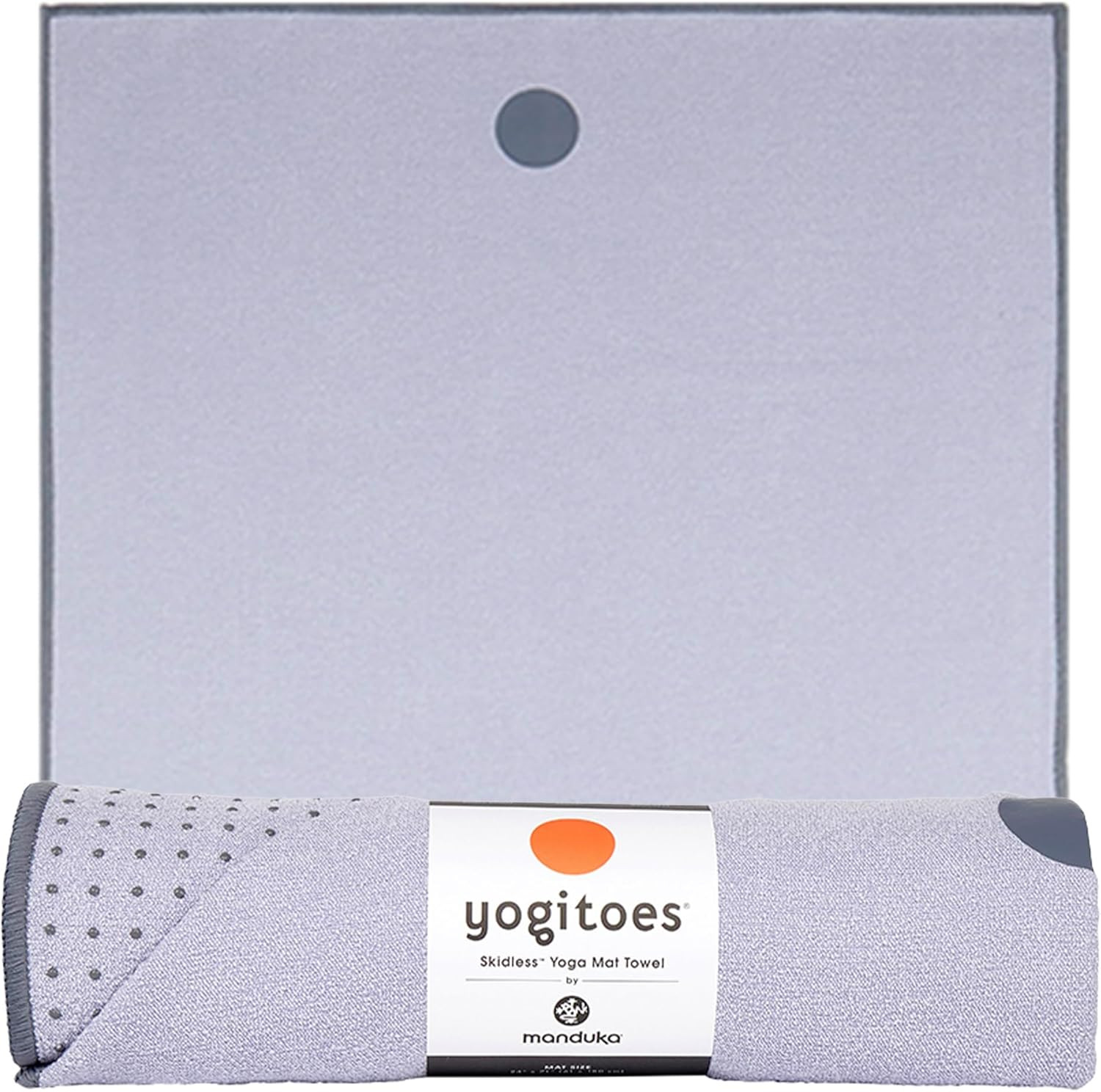 Manduka Yogitoes Hot Yoga Mat Towel – 71&Prime; | Moisture Activated Grip | Patented S