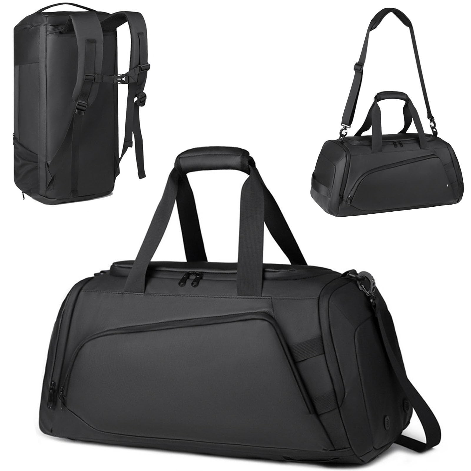 45L Large Gym Bag Sport Duffle Backpack for Men Women, Water Resistant Fitnes…
