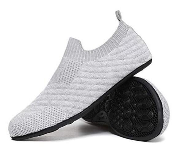 Lightweight Slip on Grip Indoor House 14.5-15.5 Women/12.5-13.5 Men Gray20005