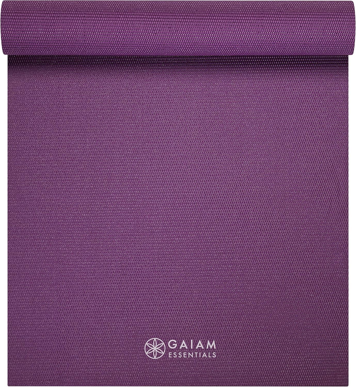 1/4&Prime; Thin (6Mm) Yoga & Pilates, Fitness & Exercise Mat with Easy-Cinch Carrier S