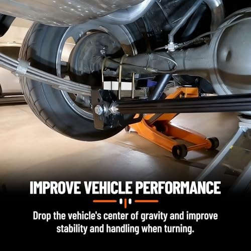 2 inch Universal Leaf Spring Lowering Block, 2 Pack Aluminum 2 inch Lower Block