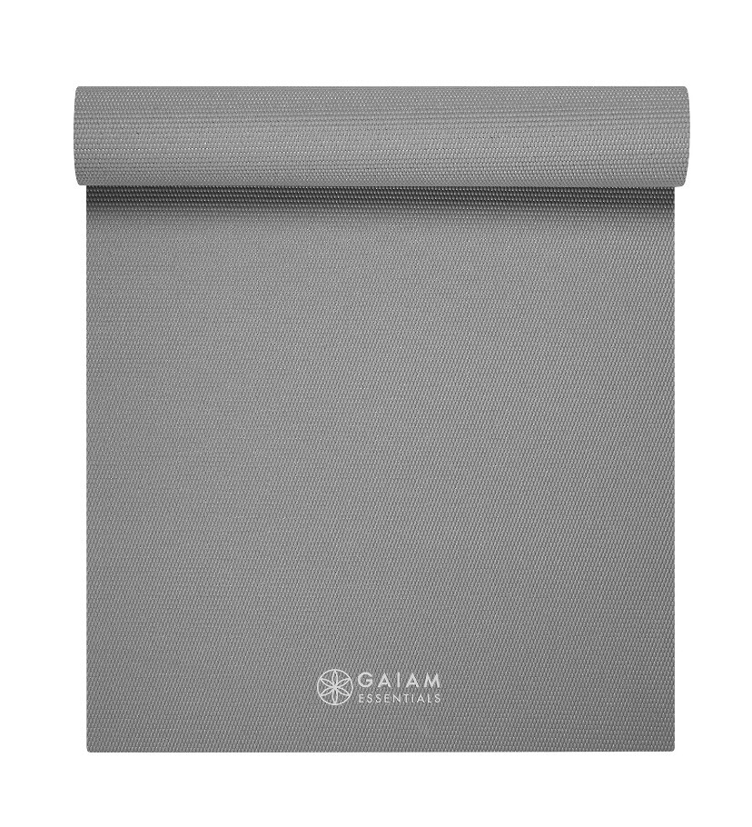 Premium Yoga Mat with Yoga Mat Carrier Sling, GREY, 72&Prime;L x 24&Prime;W x 1/4 Inch Thick