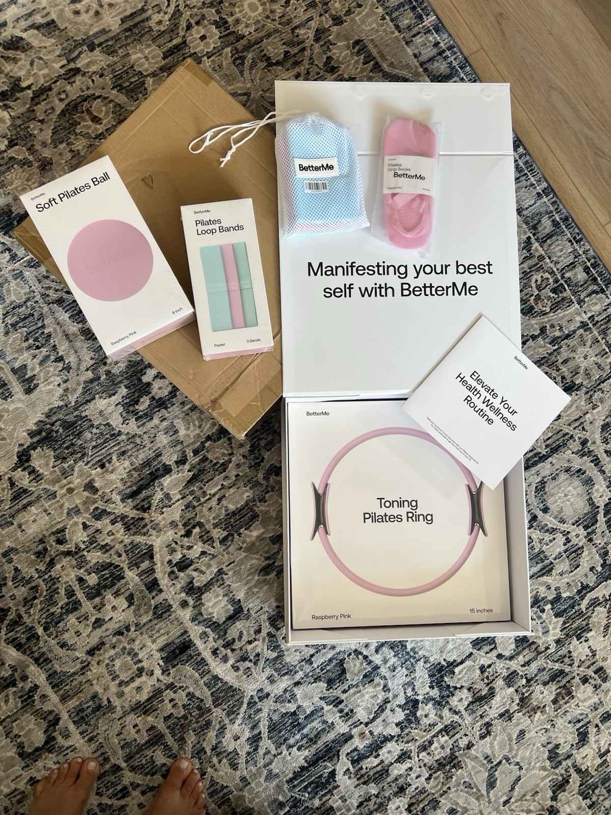 BetterMe Pilates Essential Kit Raspberry Pink New In Box – sealed 5-Piece Set