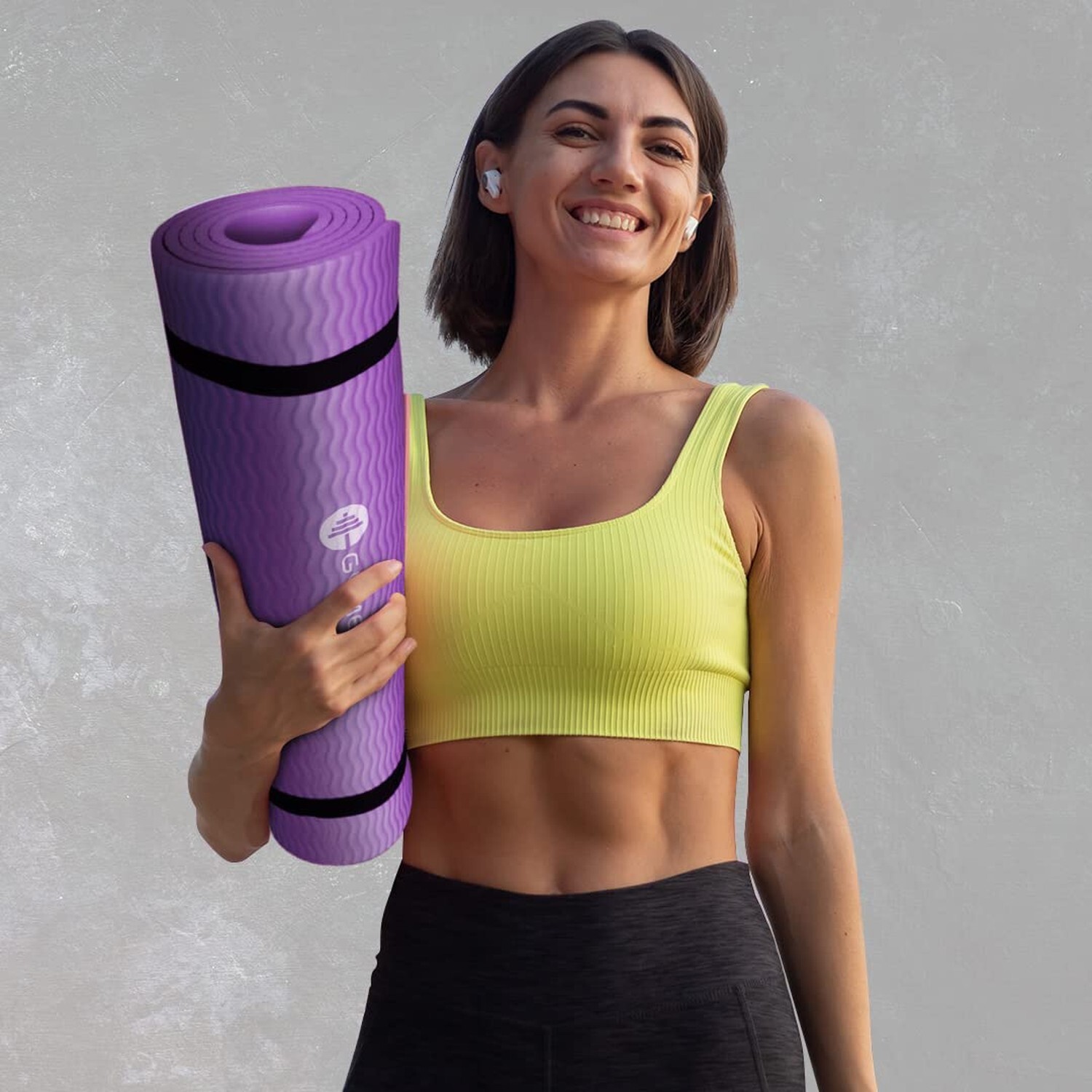 GYMENIST Thick Exercise Yoga Floor Mat Nbr 24 X 71 Inches, Great for Camping …
