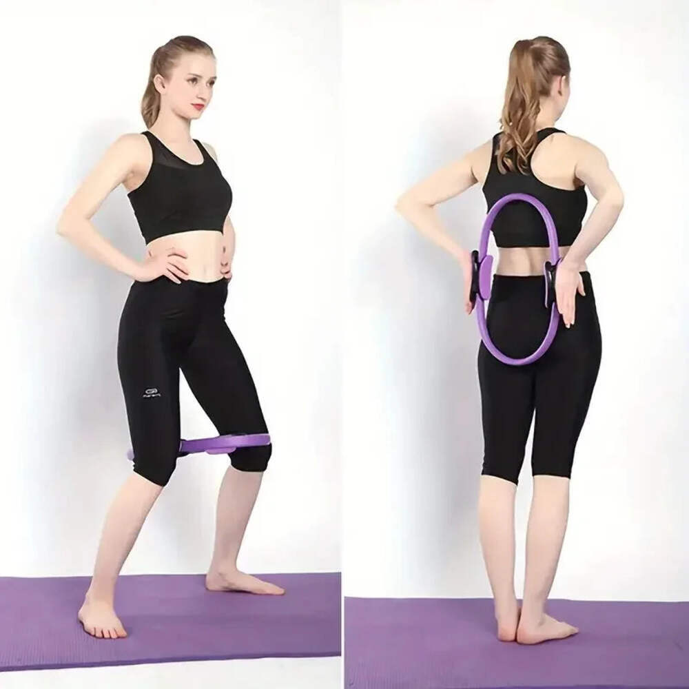 1Pcs Brand New Yoga Fitness Ring Circle Pilates Women Girl Exercise Home Resista