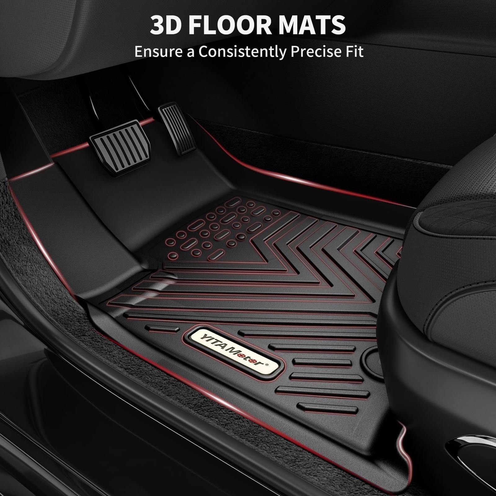 YITAMOTOR Floor Mats Compatible with 2019-2025 Chevrolet Silverado 1500/GMC S…
