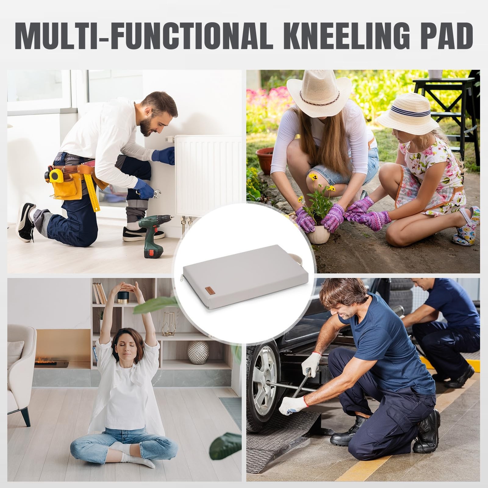 HappyPicnic Waterproof Garden Kneeling Pad – 2&Prime; Thick Soft Foam Kneeling Mat …