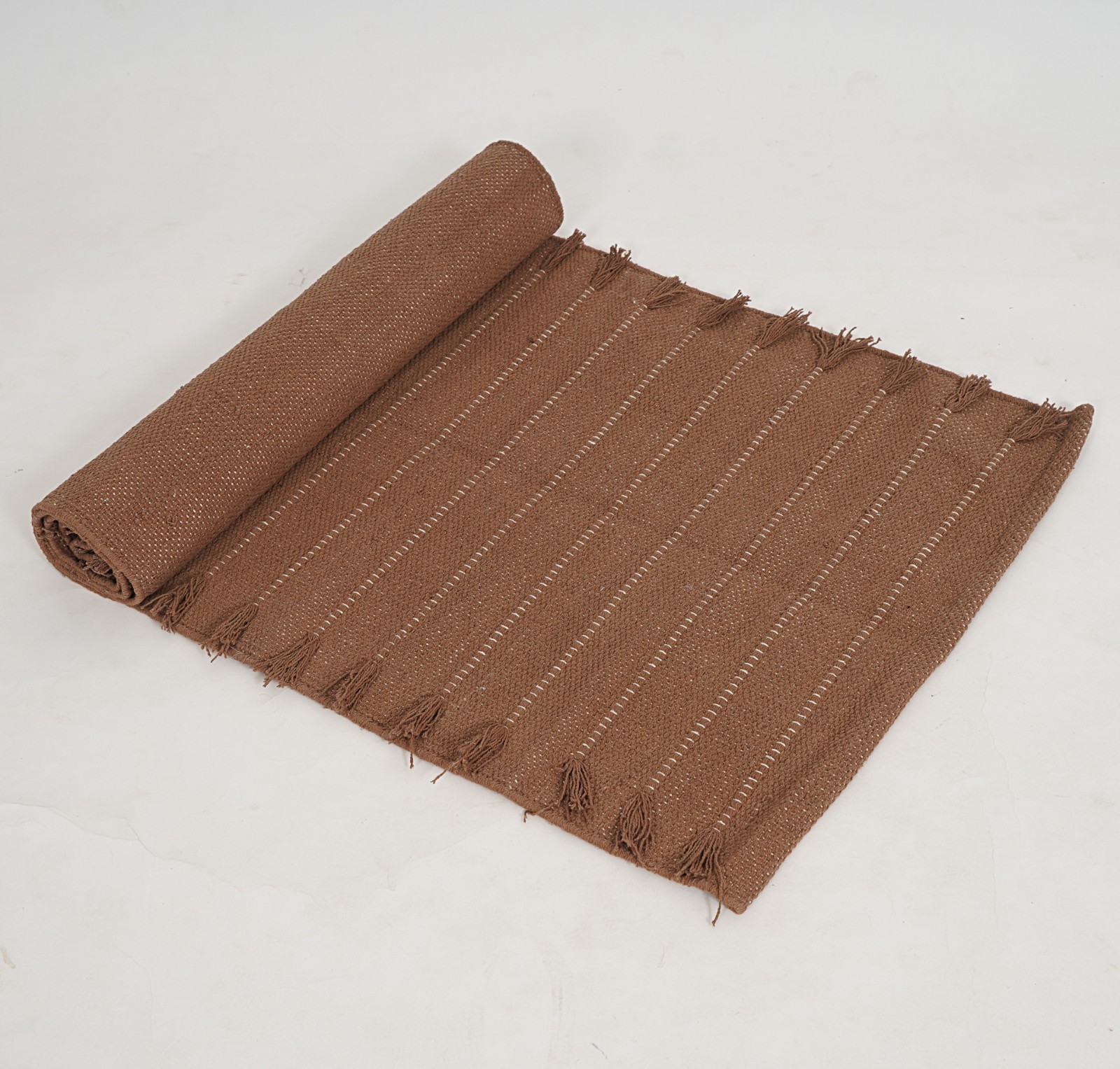Yoga Mat Thick Non Slip Organic Cotton Exercise Workout Mat Pilates Rug 2×6 Ft