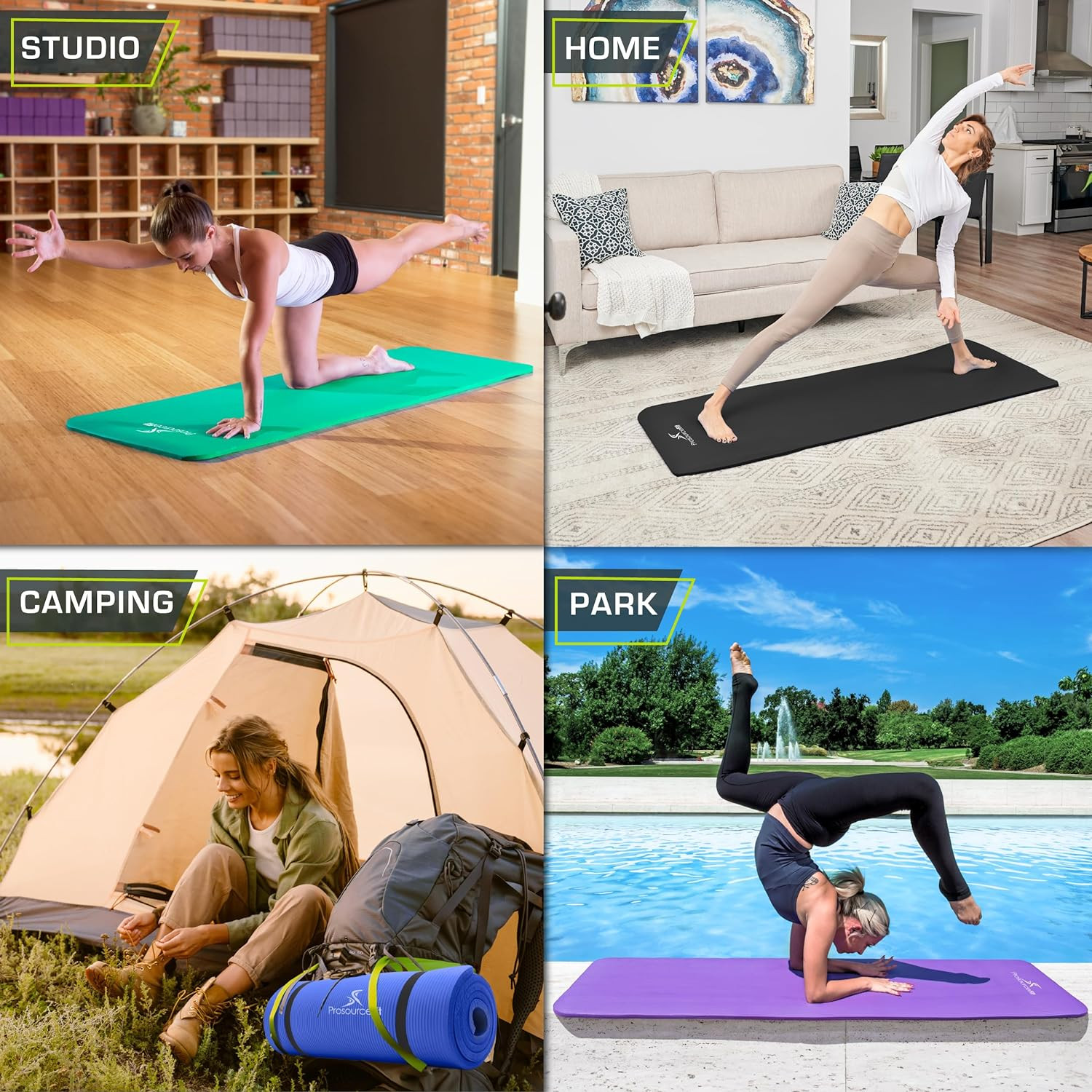 Extra Thick Yoga and Pilates Mat ½” (13Mm) or 1&Prime; (25Mm), 71-Inch Long High Densi