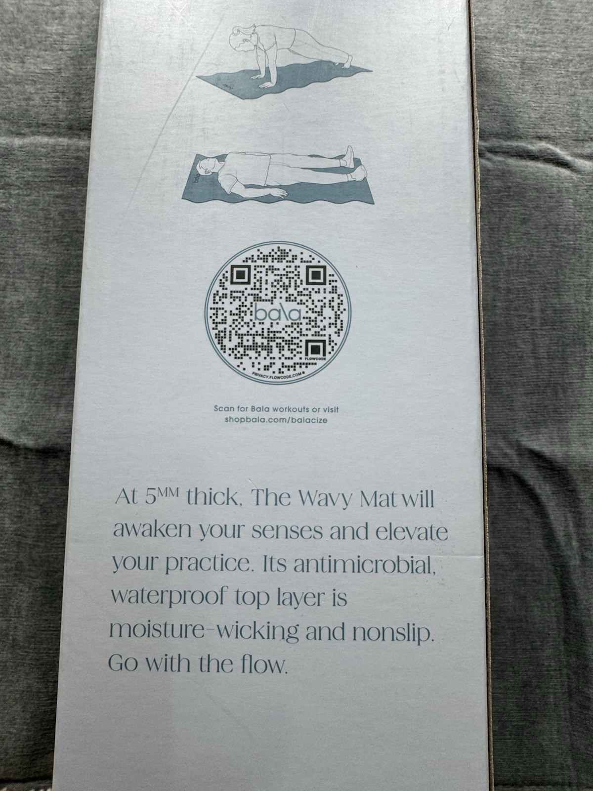Bala The Wavy Mat Sea Yoga Mat Exercise 5 mm Thick