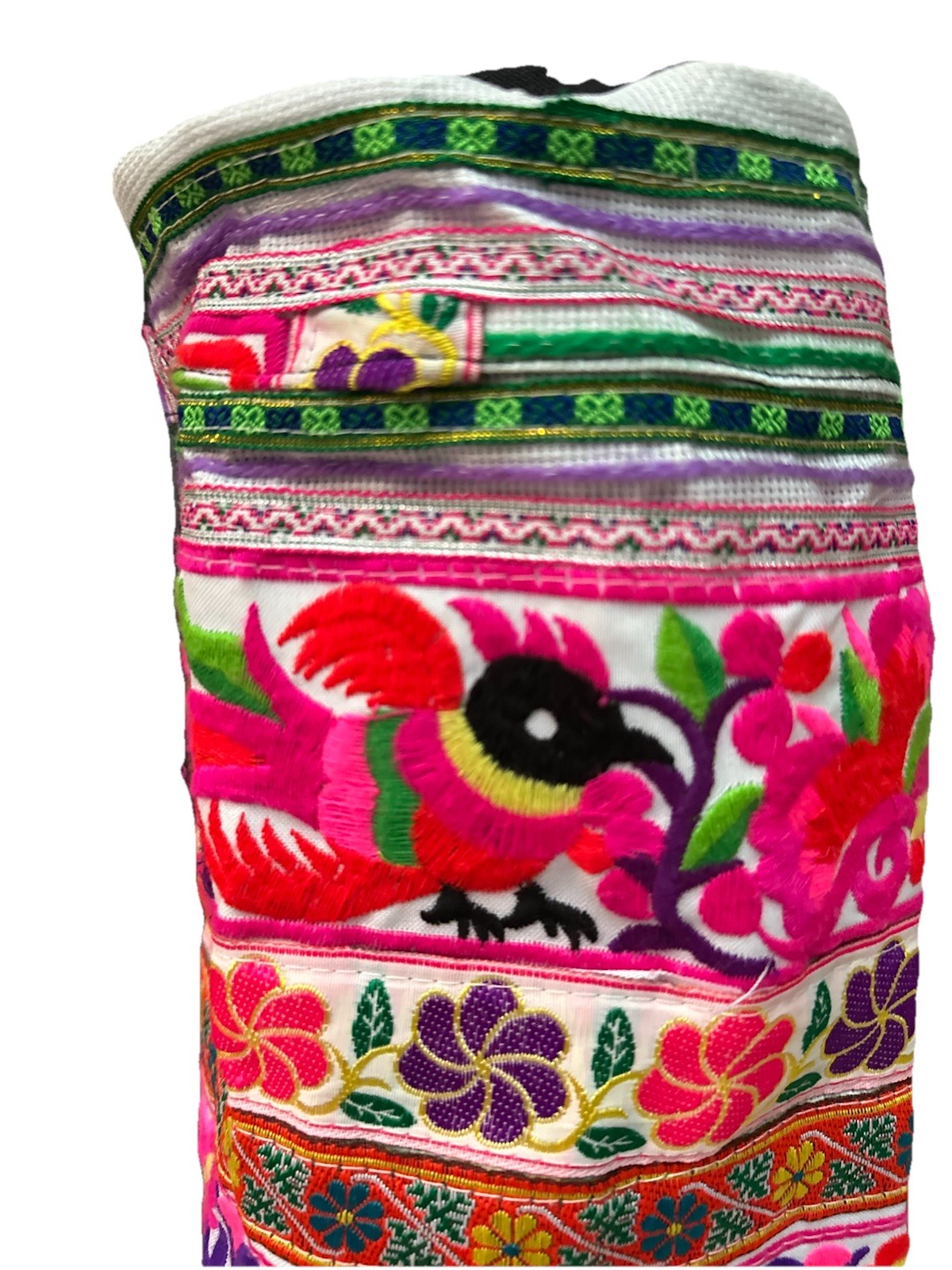 Yoga Mat Dogma Tapestry Embroidery Carrier Bag Colorful Adjustable BNWOT Nice