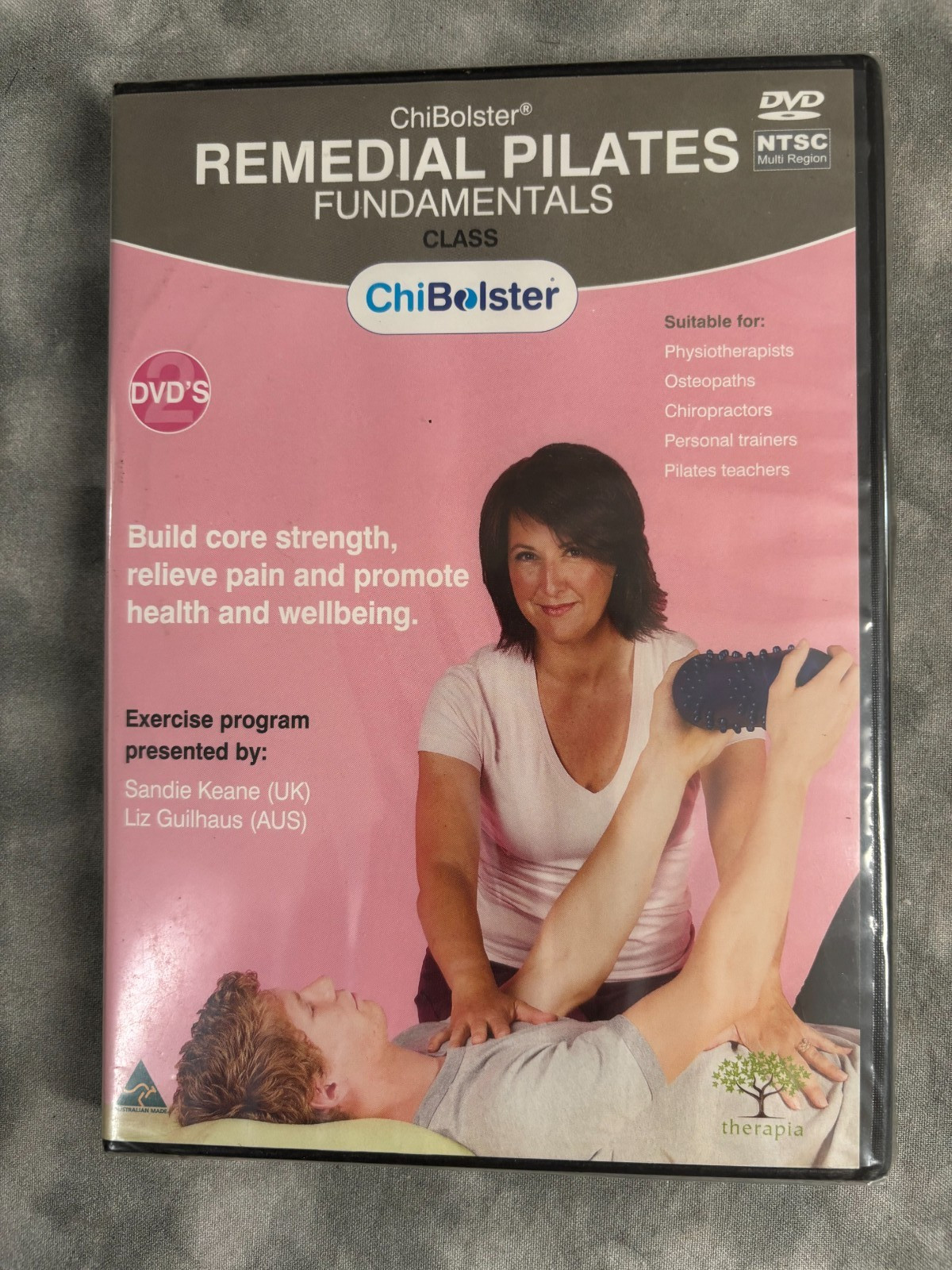 Vtg Chibolster Remedial Pilates Fundamentals DVD AU Core Therapy Rehab