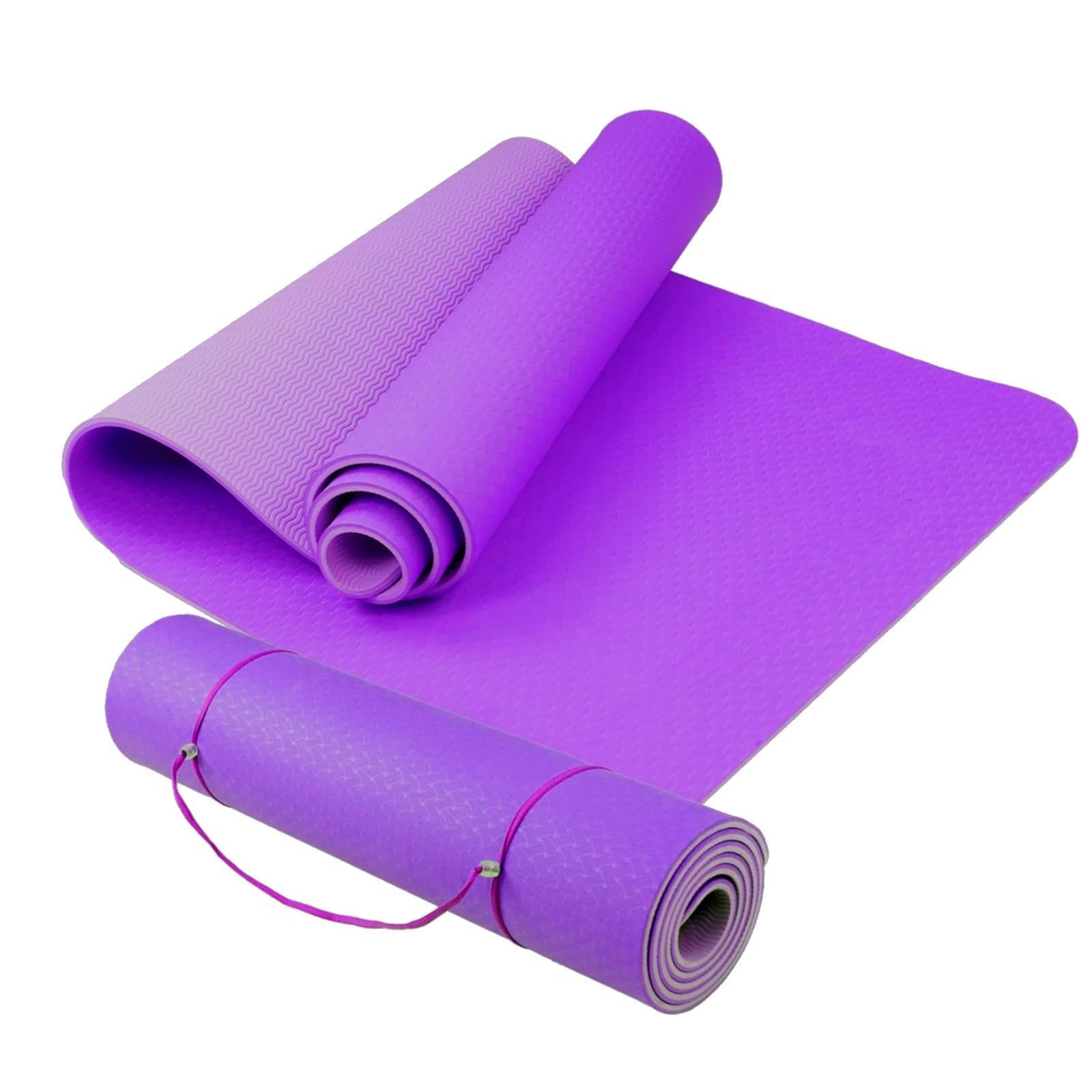 Yoga Mat, 183 x 61 x 0.6 cm, Non-Slip Surface, Eco-Friendly TPEMa…