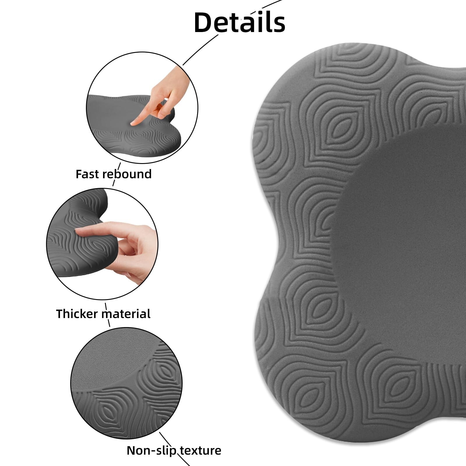 2 packs Yoga Knee Pad Cushion Extra Thick for Knees Elbows Wrist Hands Head F…