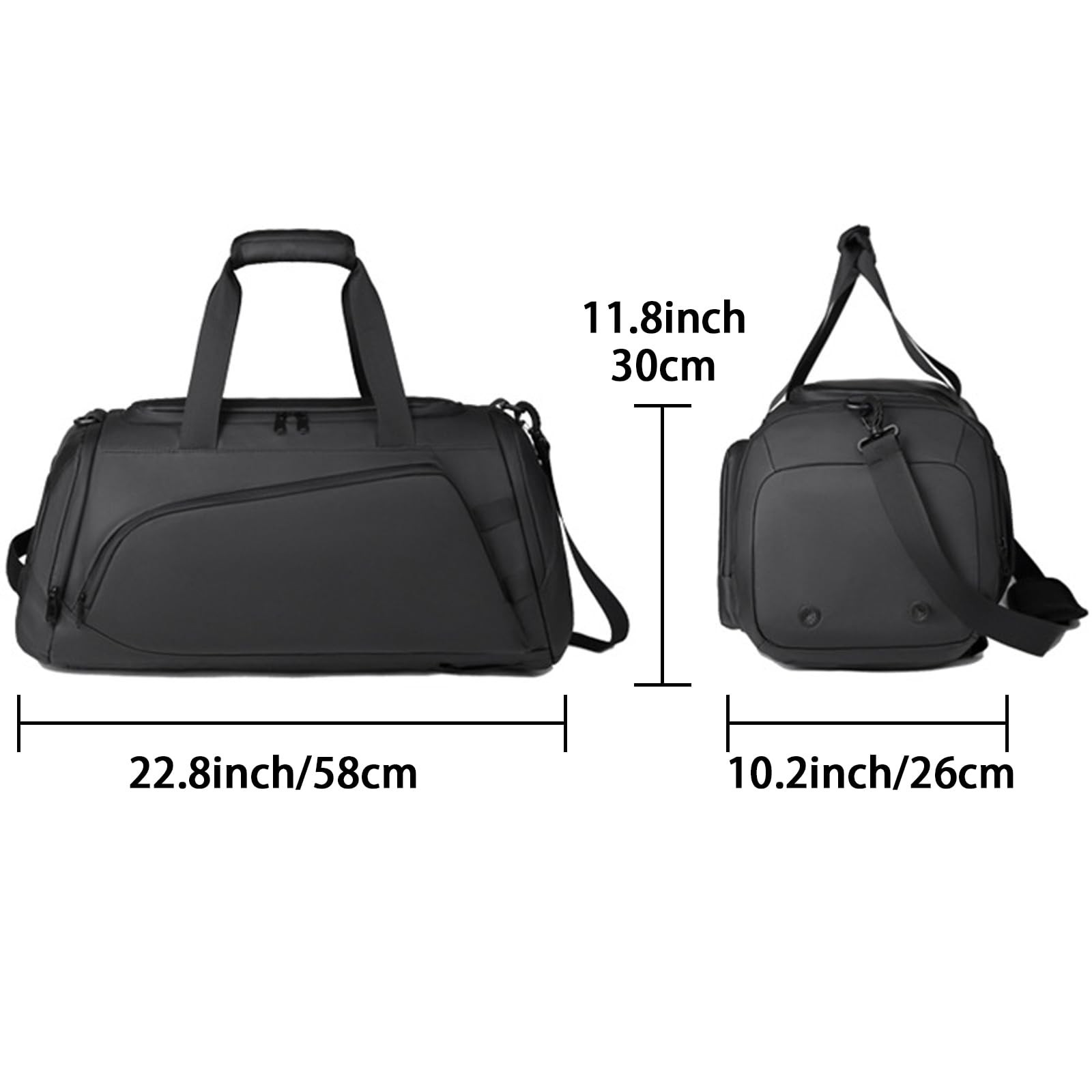 45L Large Gym Bag Sport Duffle Backpack for Men Women, Water Resistant Fitnes…