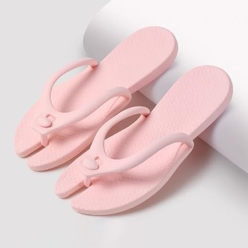 Travel Slippers Foldable Shower Shoes Portable Hotel 8.5-9 Women/7-7.5 Men Pink