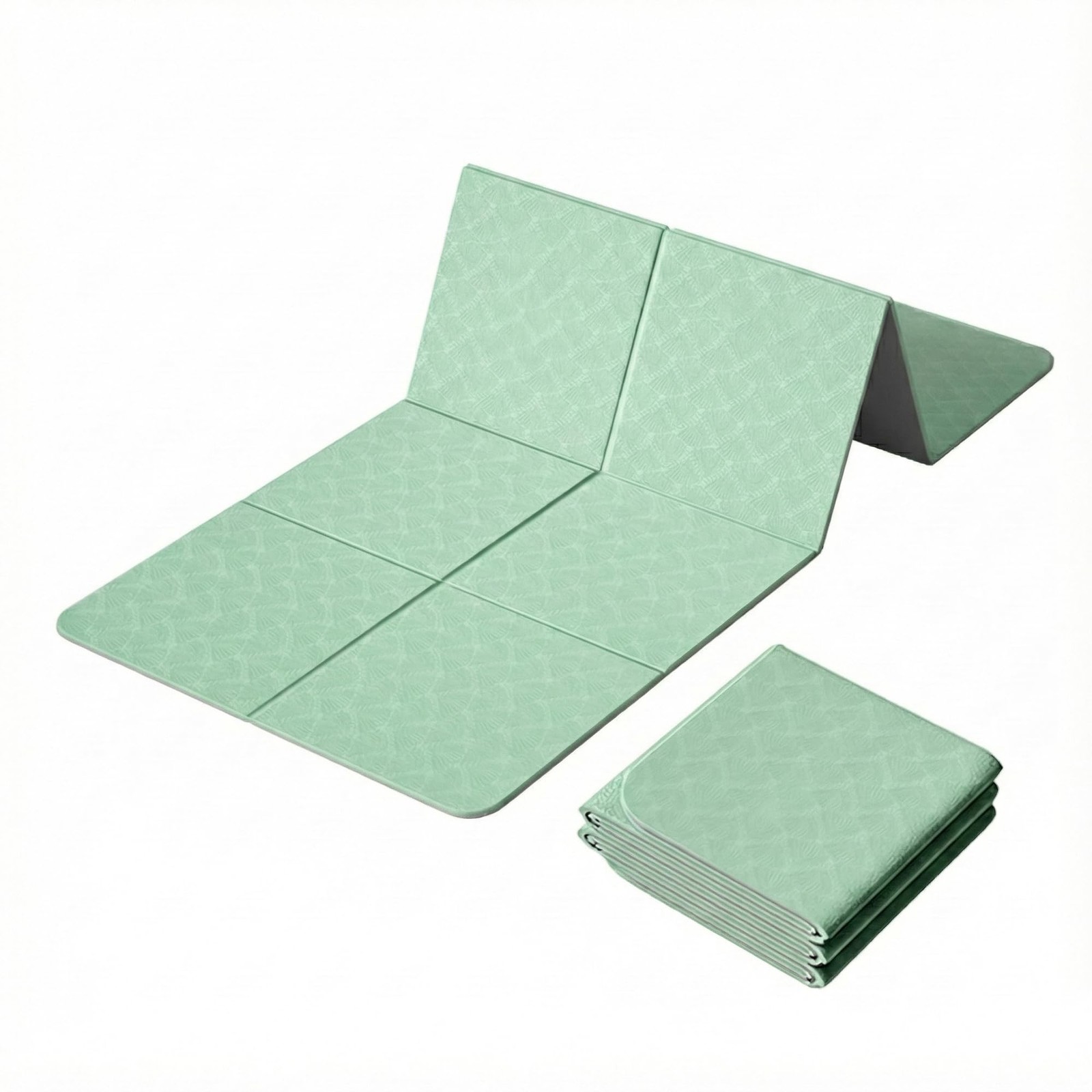 New METACHOICE Foldable Yoga Mat 10 mm Thick Extra Wide 72&Prime;x28&Prime; Non Slip Travel