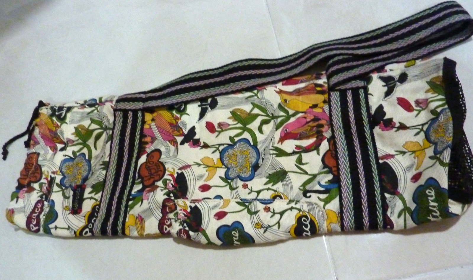 Sakroots Peace Tote Duffle Bag Over Shoulder for Yoga Mat 24 » long NEW