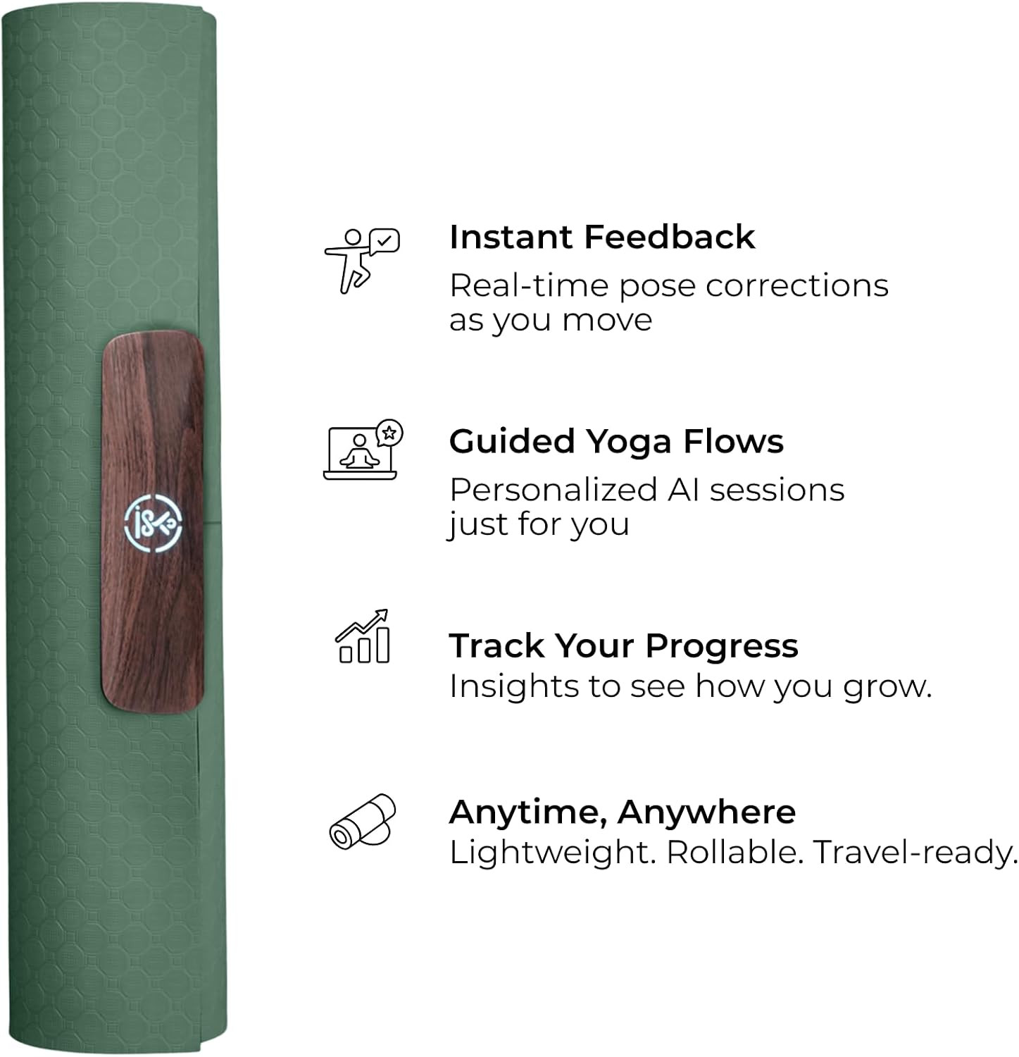 Smart Mat Gen3 – AI Yoga Mat for Home Workout | Lightweight & 6mm Thick