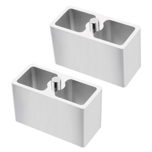 3 inch Universal Leaf Spring Lowering Block, 2 Pack Aluminum 3 inch Lower Block