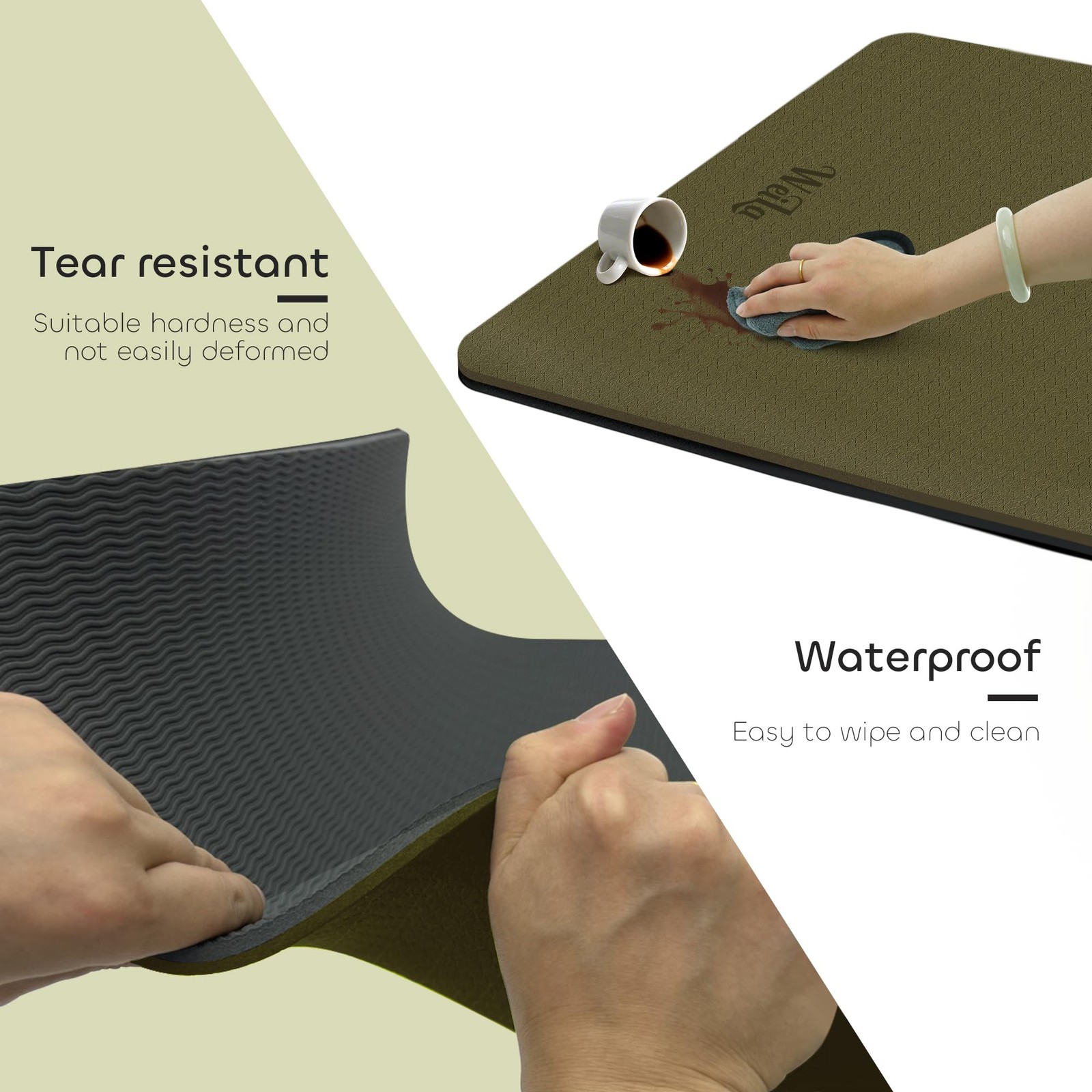 Non-slip TPE Yoga Mat for & Men,72&Prime;x24&Prime; Double-Sided Workout Mat for Home Gym…