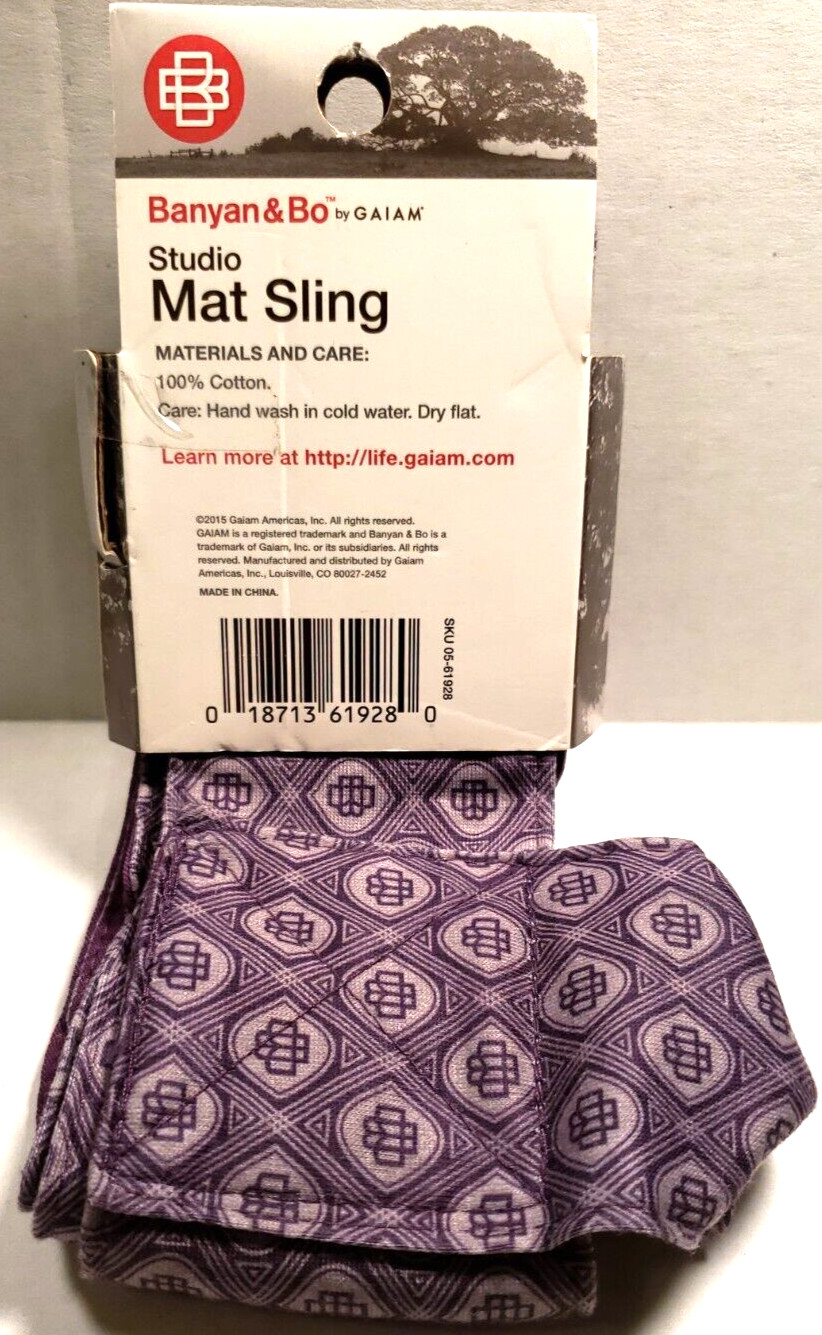 Studio Yoga Mat Sling Hands Free Solutions Accommodates Most sizes Hand Wash