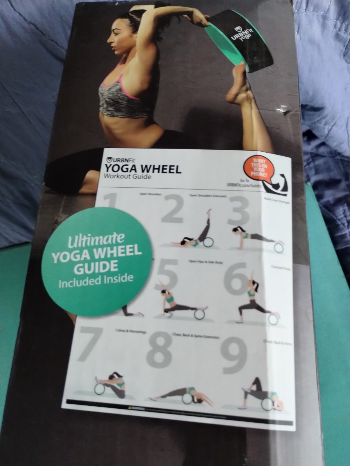 Healing MUSCLE Yoga Wheel TOOL device ACCESSORY STRETCH roll EXERCISE FLOOR HIP