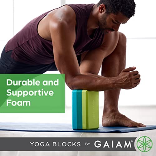 Gaiam Yoga Block – Supportive Latex-Free Eva Foam – Soft Non-Slip Surface