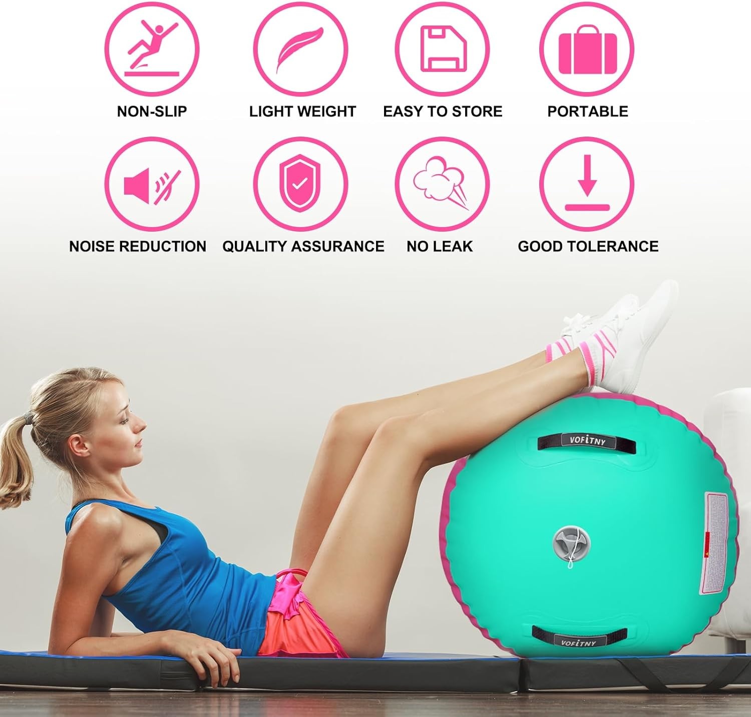 Gymnastics Tumbling Equipment Air Barrel Inflatable Octagon Tumbler Roller