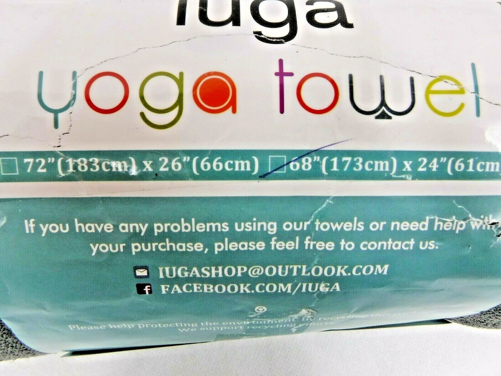 IUGA Soft Non Slip 100% Microfiber Extra Thick Fabric Yoga + Hand Towel Set Gray