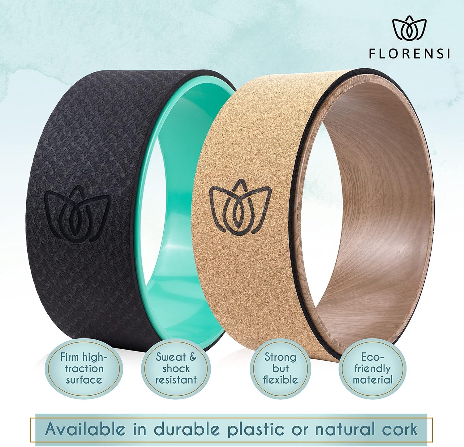 Yoga Wheel 3-Pack – Eco-Friendly Back Stretcher for Pain Relief & Muscle Therapy
