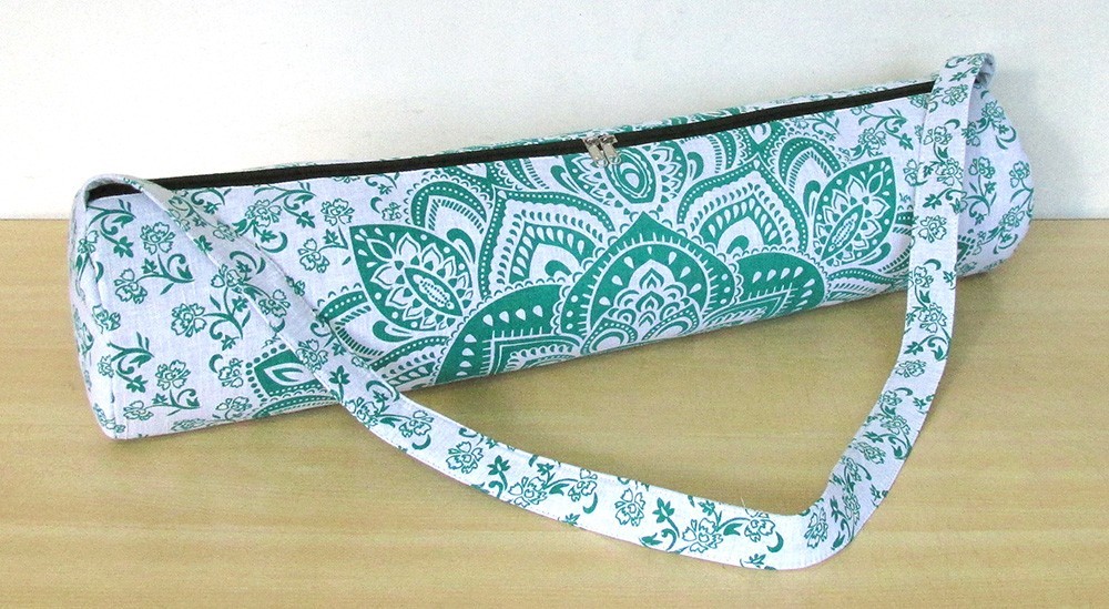 Indian Multi Ombre Yoga Mat Carrier Bag Mandala Large Shoulder Strap