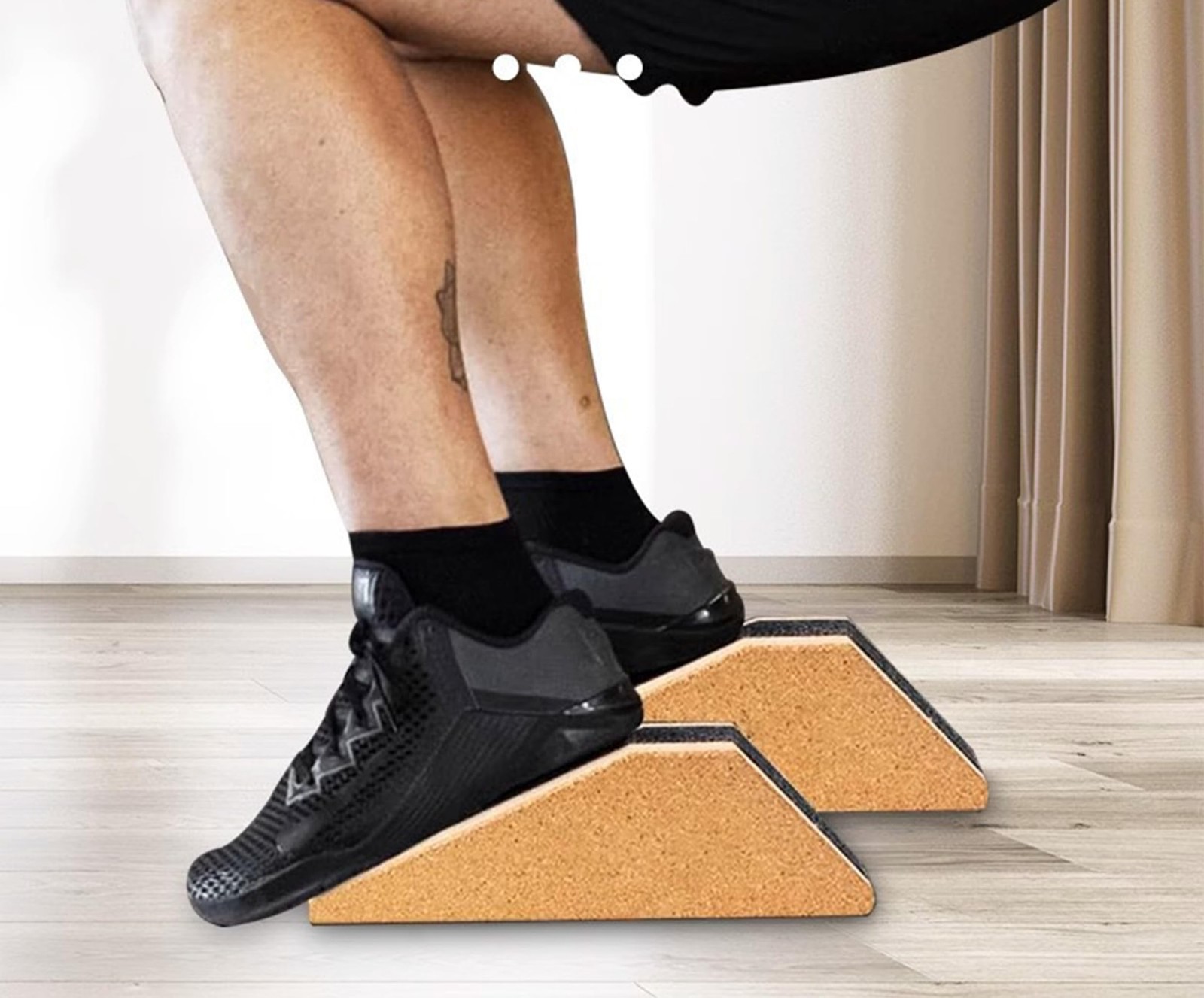 Squat Wedge Blocks Stretching blocks,Non-Slip Surface with Beveled Edges for …