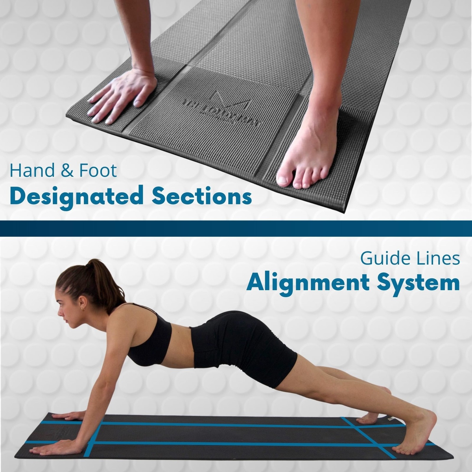 Foldable Yoga Mat Thick, in 6 Combinations; Greater Support and Protection fo…