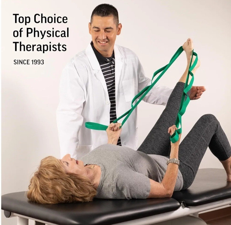 The Original Stretch Out Strap with Exercise Book, for Flexibility and Mobility