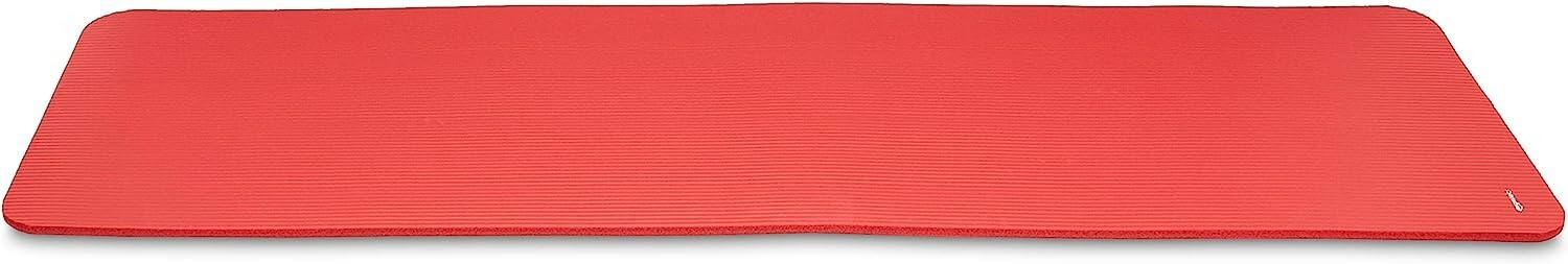 New Amazon Basics 1/2-Inch Extra Thick Exercise Yoga Mat W/ Carrying Strap (Red)