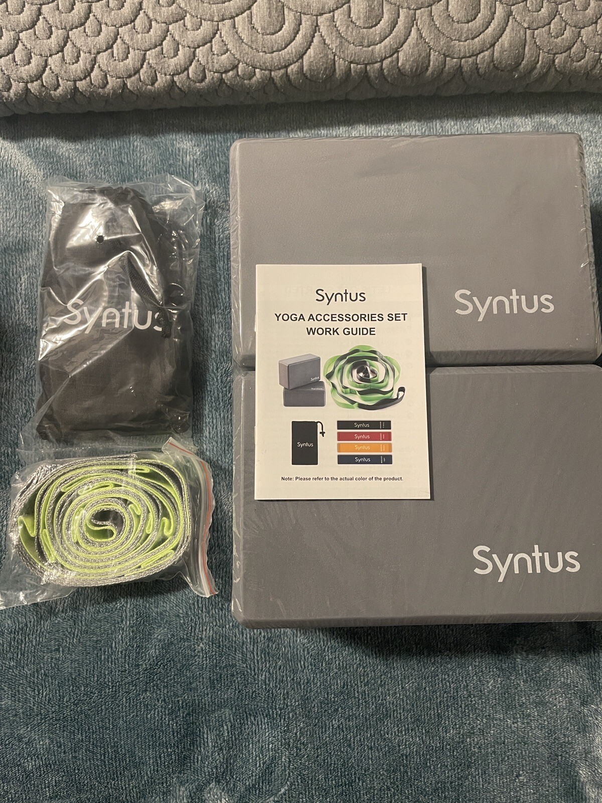 Syntus 8-in-1 Yoga Accessories Set, 1 Yoga Strap with 12 Loops NEW