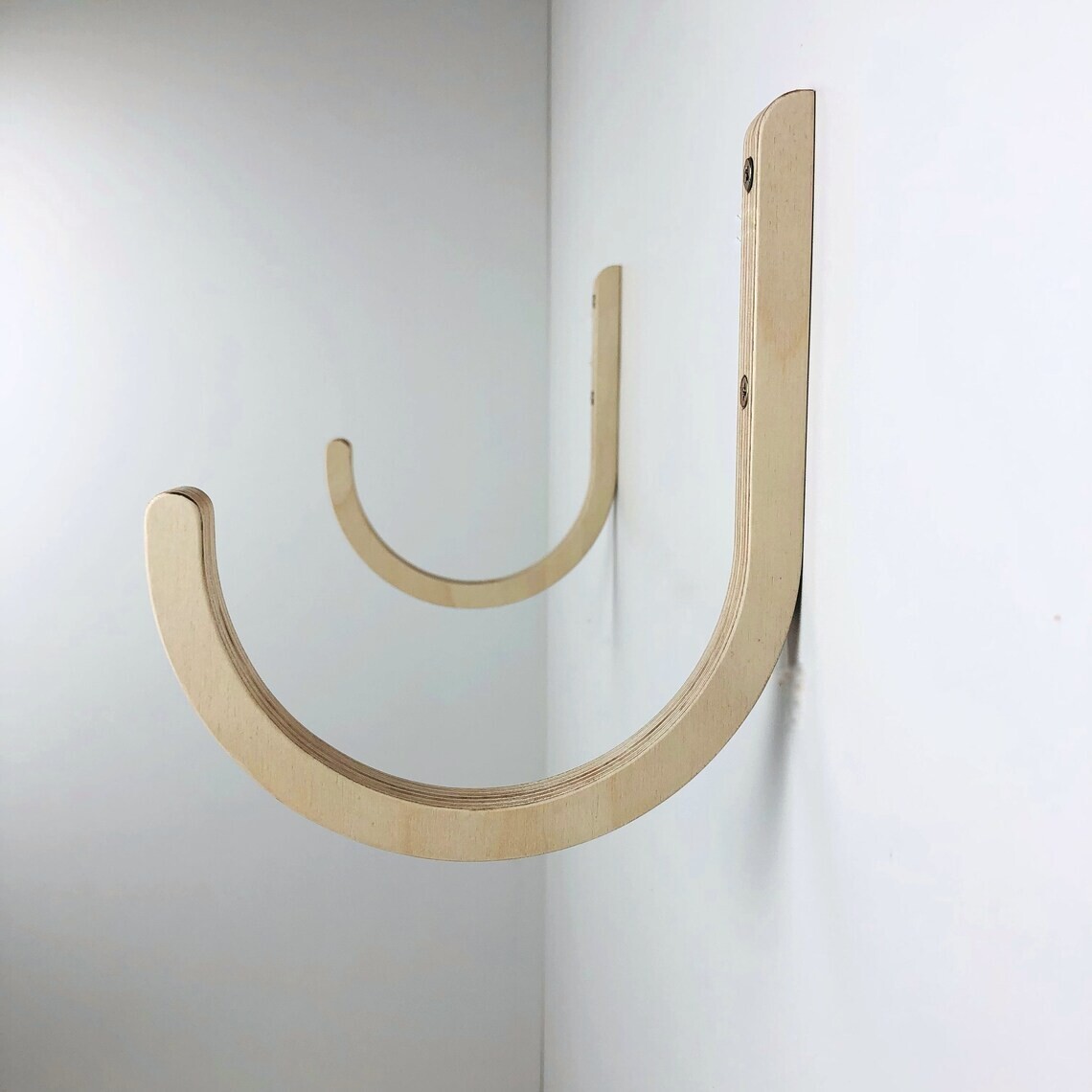 Plywood Yoga Sport Gymnastics Mat Hook Home Gym Storage Wall Holder Foam Roller