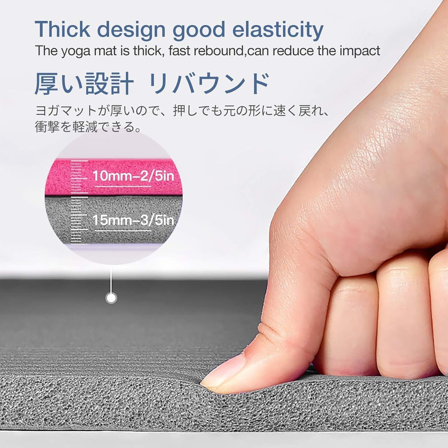 Extra Thick Yoga and Pilates Mat 72&Prime;x32&Prime; – Moisture Resistant & Non-Slip