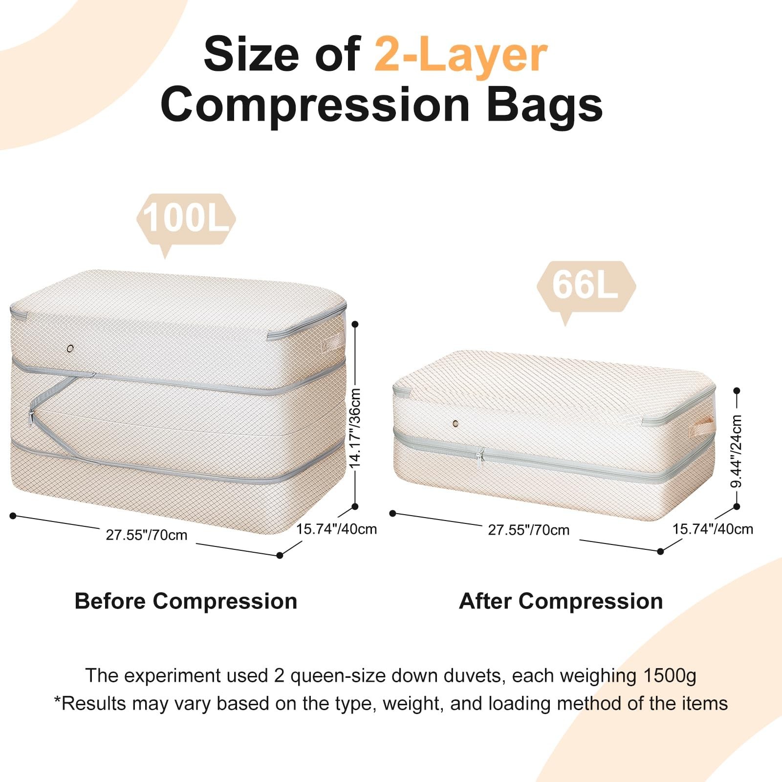 Comforter Storage Bag – Large Capacity Bedding Storage Bags Ultra Space Savin…