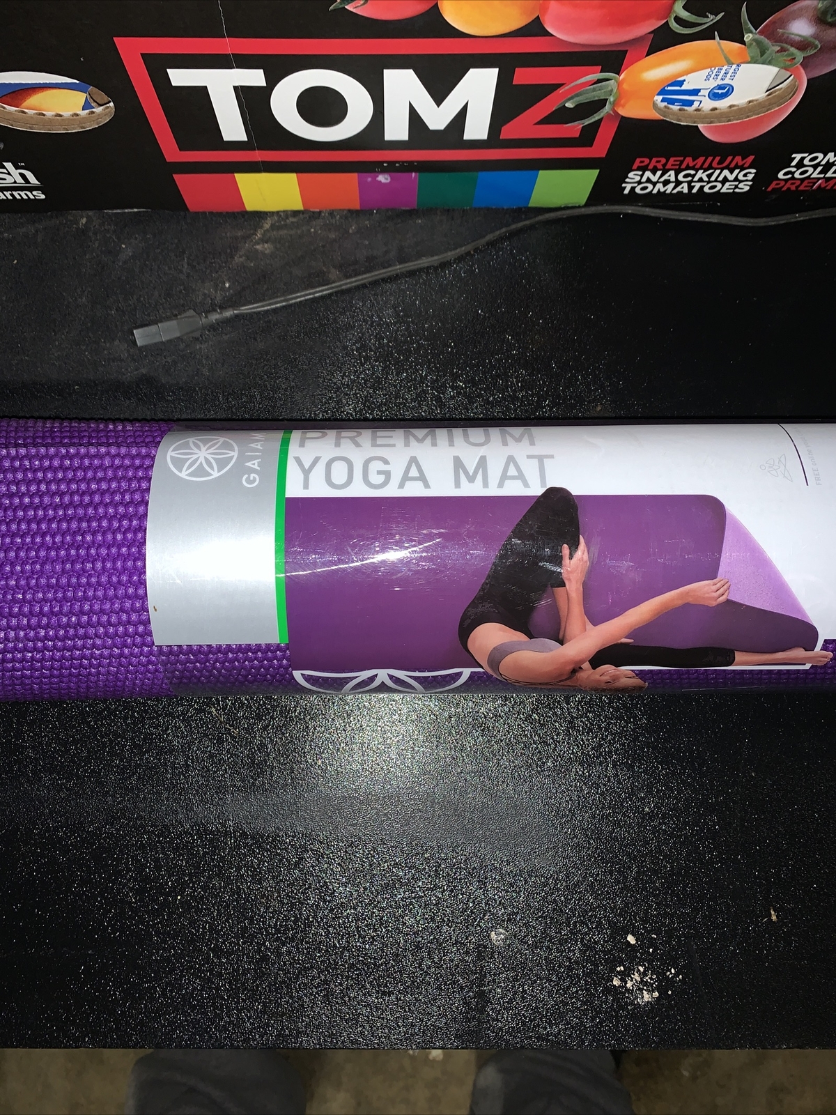 Gaiam Yoga Mat – Premium 6mm Extra Thick Purple 68×24&Prime; New Free Shipping