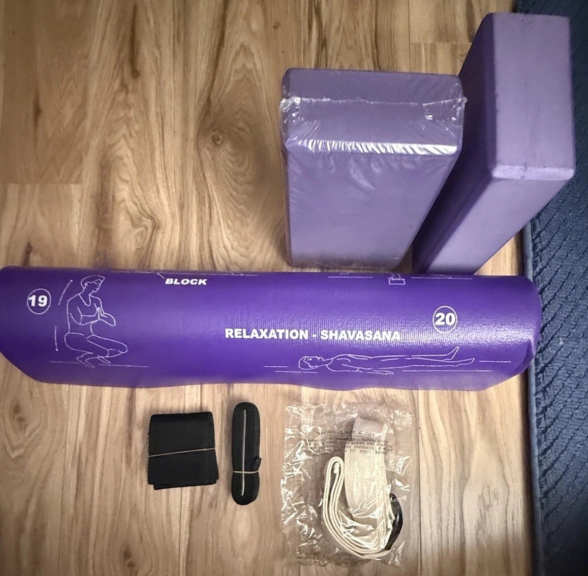 Yoga Kit Includes Slip Resistant Mat (with pictures), DVD, Blocks, and Straps