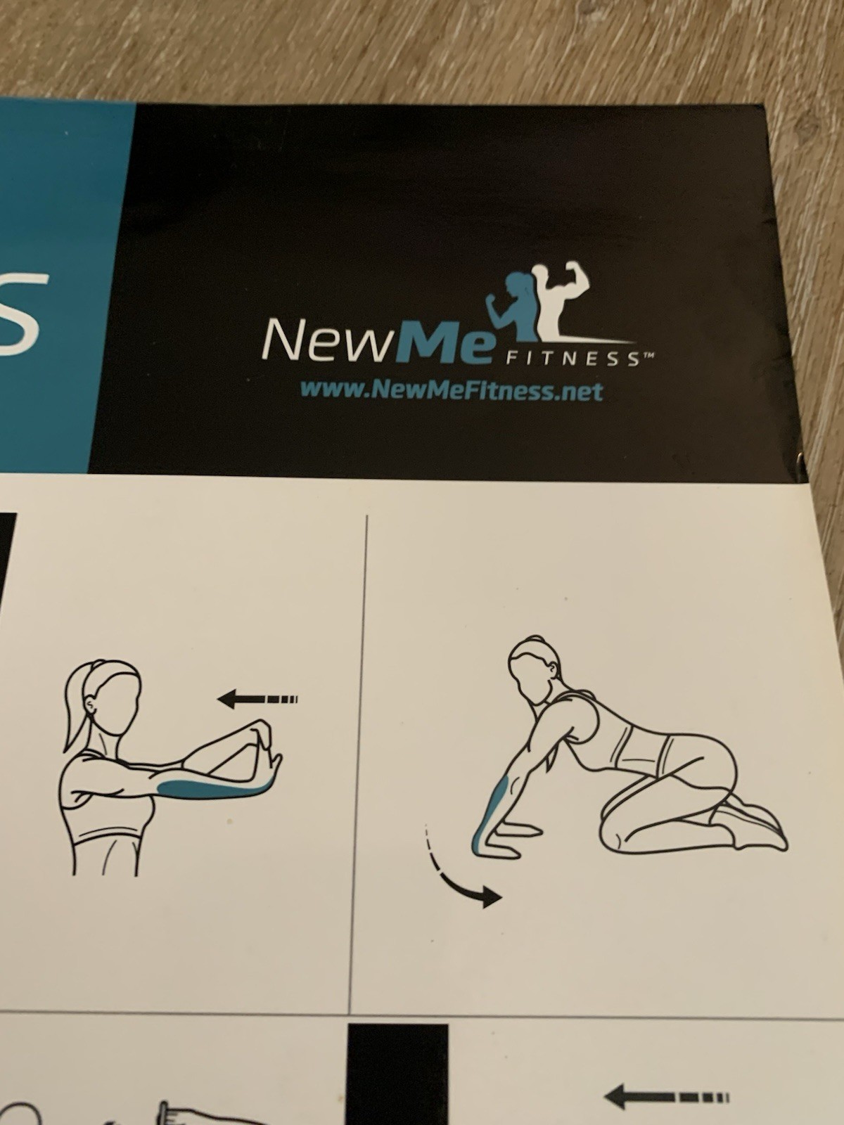 WORKOUT LAMINATED POSTERS~5 PACK~2,DUMBBELL 2,STRETCHING 1,YOGA~17.5”X26.5” VNC