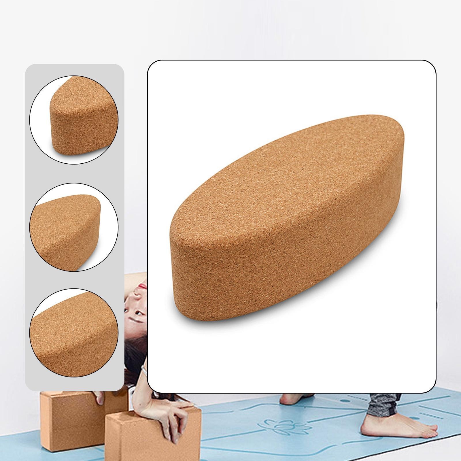 Cork Yoga Block Yoga Brick Non Slip Lightweight Professional Exercise Brick for