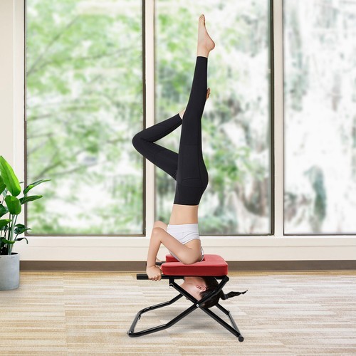 Gym Yoga Headstand Chair Bench Stand Inversion Stool Fitness Inversion Exercise