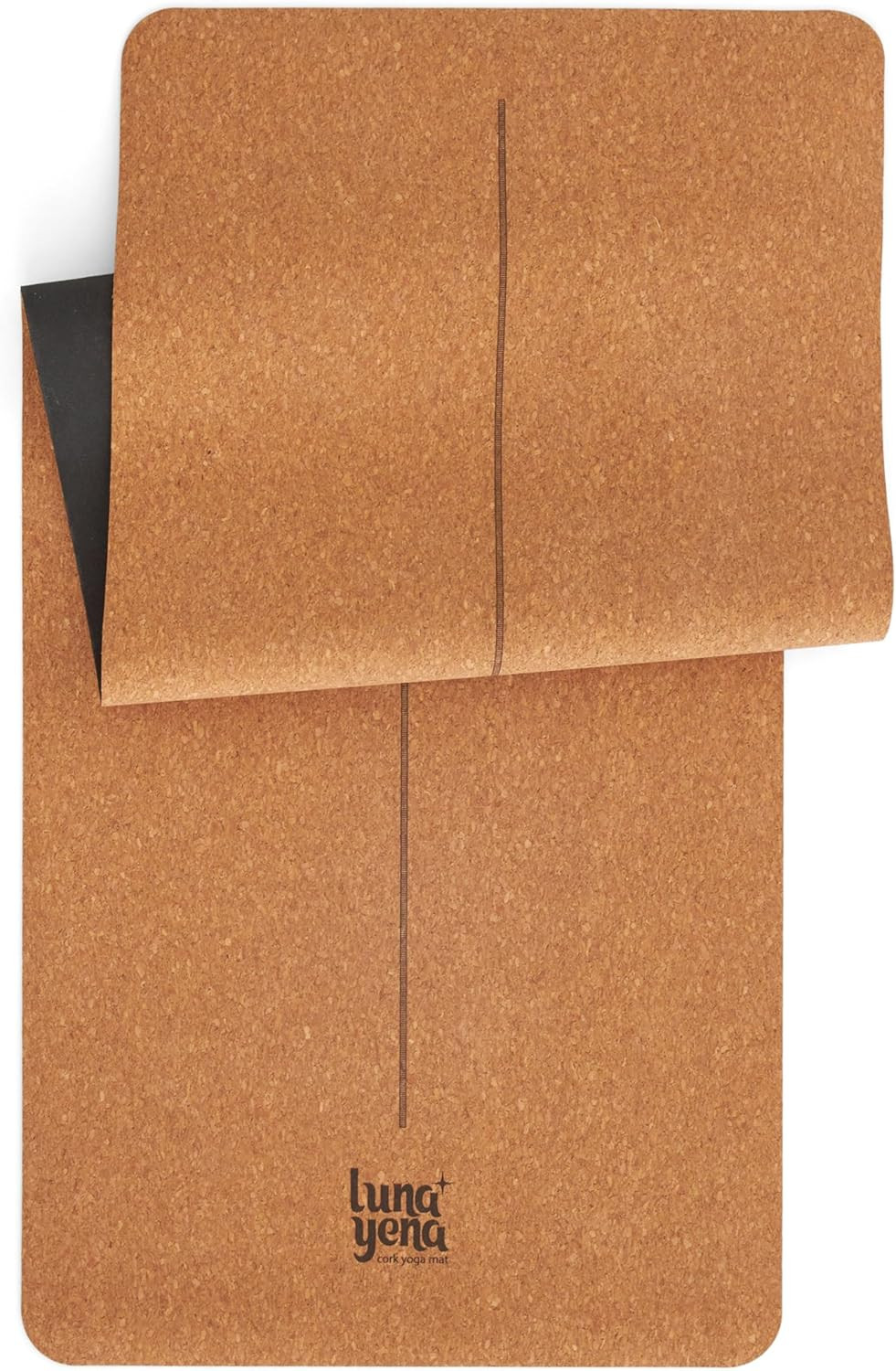 Lunayena Eco-Friendly Cork Yoga Mat – Non-Slip, 4mm Thick, 72&Prime;x24